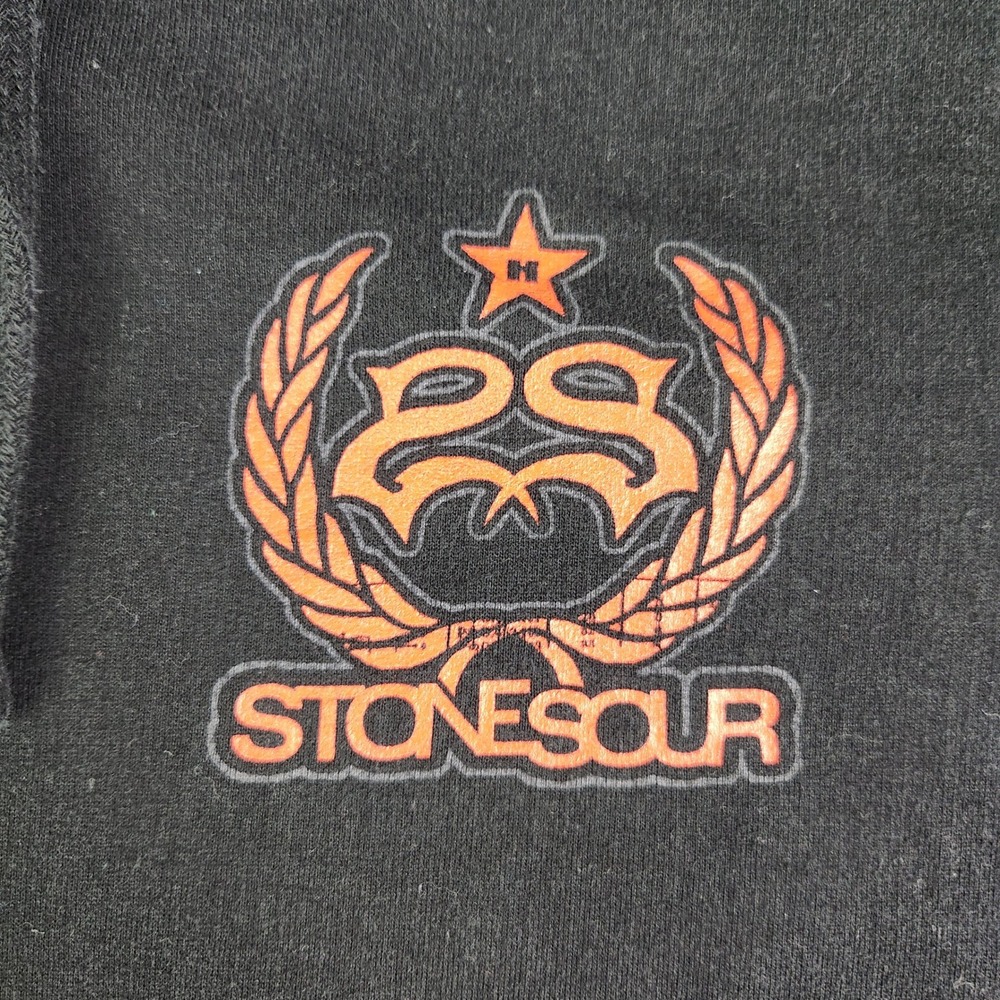 Independent‎ Trading Co Hoodie Men's L Black Stone Sour Skull Band Rock Graphic - Picture 2 of 8